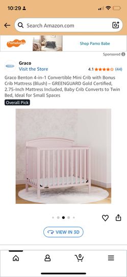 Pink Mini Crib