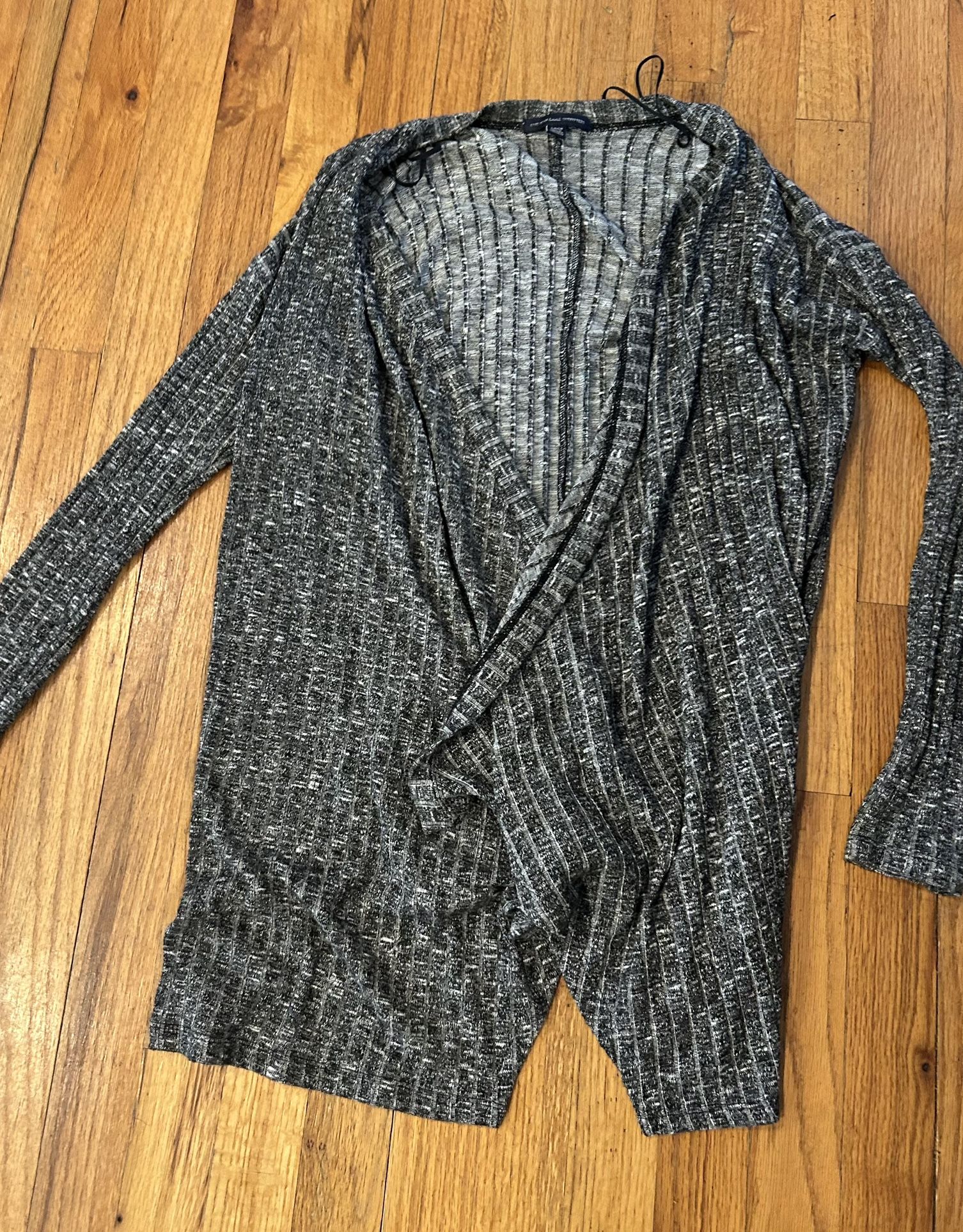 Grey and black long sleeve cardigan size small from American Eagle 