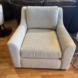 Macy's Boucle Armchair - Off-White Color - AS IS - SKU: 8GSURR