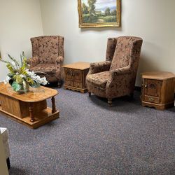 Center Table With 2 Matching Side Tables - Set Of 3 