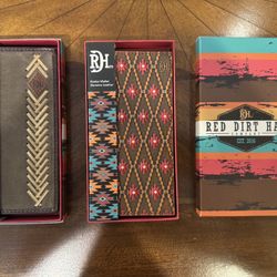 New men’s Red dirt Hat Rodeo Wallets