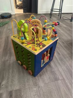 Wooden Activity Cube