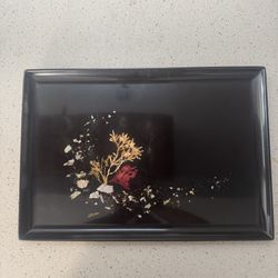 Couroc Monterey Serving Tray Vintage 1960s Seaweed coral reef design 18" x 13"