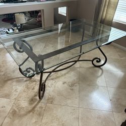 Mint Condition Glass Dining Table