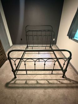 Metal bed frame.  Full size