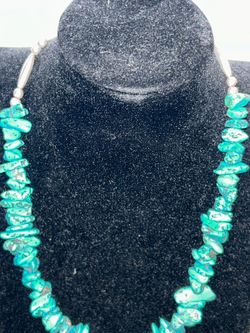 Vintage Navajo turquoise nugget & shell heishi necklace