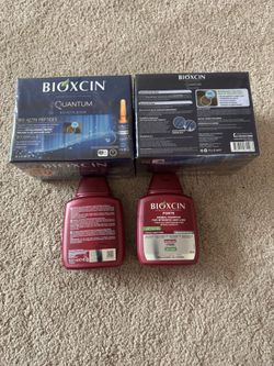 Bioxcin Forte Hair Loss peptide Treatment Set – Shampoo + Quantum Serum (Imported from Turkey)