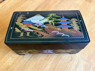 Vintage Japanese Musical Jewelry Box