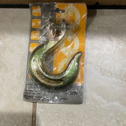 3/8” 10MM- 6600 Lbs Solid Metal Hook.