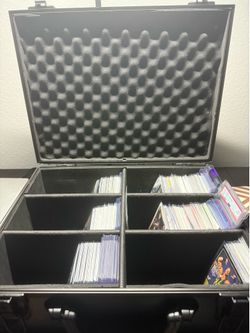 Sports Cards w/ Case + 2 Row Box