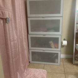 White Glass Cabinet