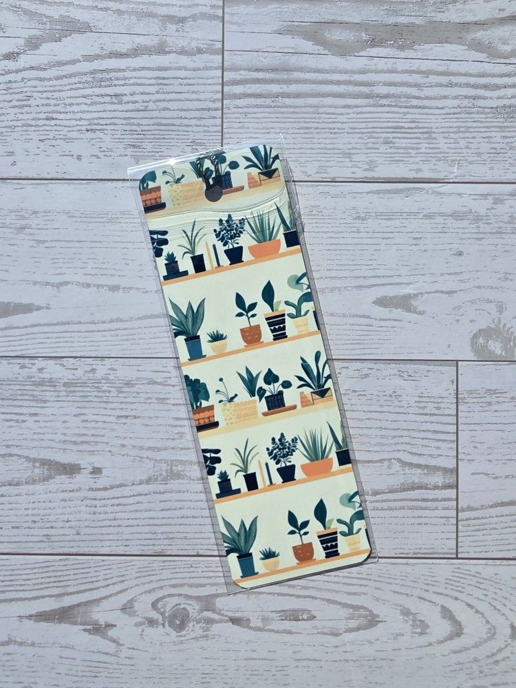 Potted Plants Bookshelf Metal Bookmark β Shipping Only