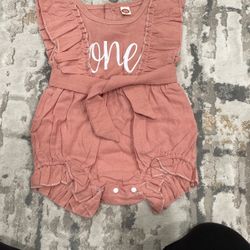 Baby First Birthday Romper Outfit