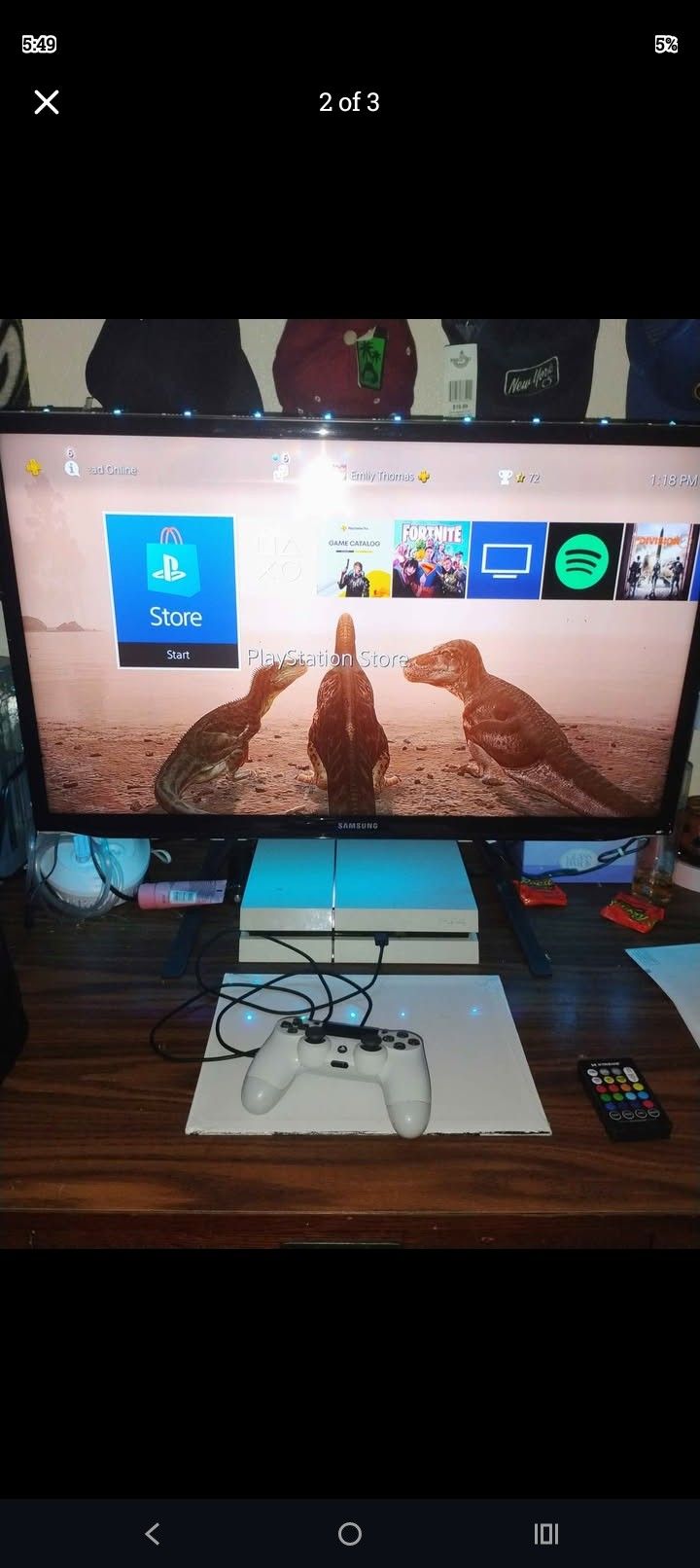 PS4 White With 32inch TV