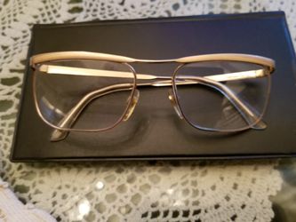 Gold metal eyeglass frames