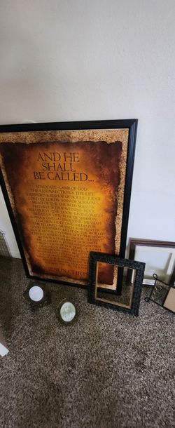 Large poster w/ Frame/ picture frames