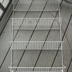 White Metal Door organizer