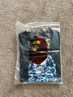 Size S Blue Camo Bape Tee
