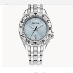 Citizen Carson Light Blue Diamond Dial FE6161-54L **Summer Watch **