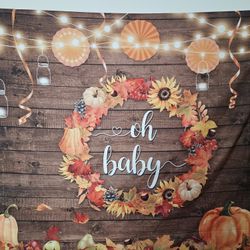 Fall Season Baby Shower Backdrops