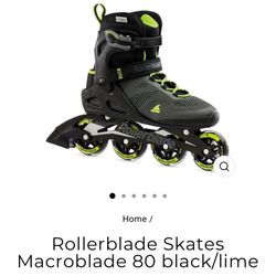 Rollerblade Skates Macroblade 80 black/lime