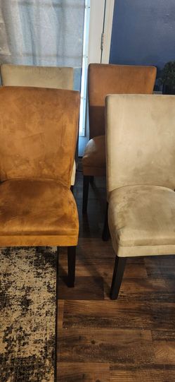 Set of 4 Upholstered Dining Chairs
