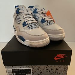  Jordan 4 Retro Military Blue (2024) (GS) size 4.5y HF4281-141