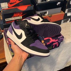 Jordan 1 Low ‘Court Purple’ Size 8.5 