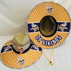 Minnesota Vikings Straw Hat Great X-Mas Gift  🎁 order now (I also have other Teams) 