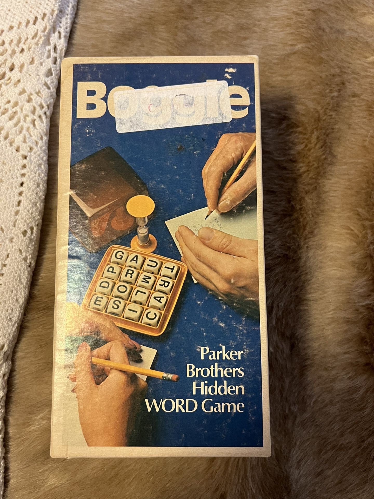 Vintage Boggle Hidden Word game by Parker Brothers 1976 Made in Germany
