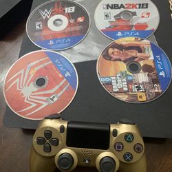 Ps4 Slim With One Controller And 4 Games 