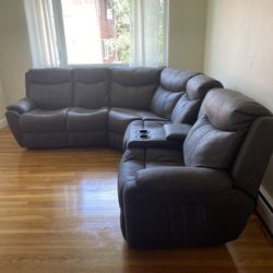 Sectional Recliner Couch For 6 People