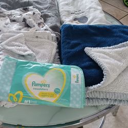 Baby Blankets(6), Hooked Towel, Changing Cover