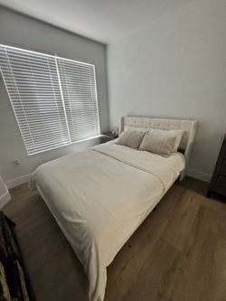 Queen Bed Frame + Mattress