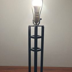 Modern Black Metal Accent Table Lamp