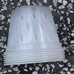 Transparent Orchid Pots- Set Of 7 Not Used 