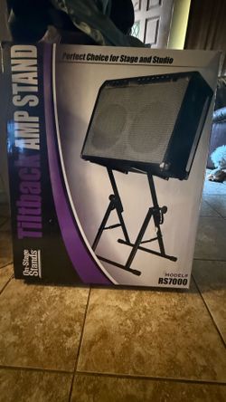 Tilt back amp stand