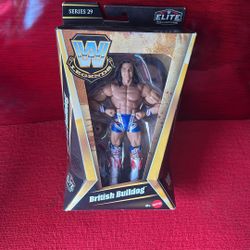 WWE LEGENDS BRITISH BULLdog Wrestling Figure NIB