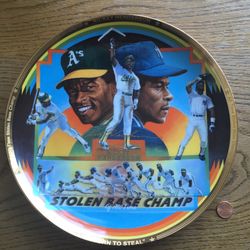 Rickey Henderson Sports Impressions Plate
