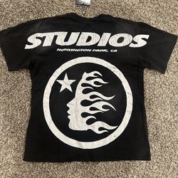 Hellstar graphic glitter tee shirt size M men