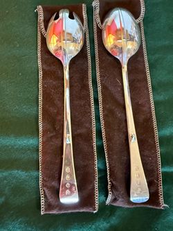 Silver Salad Serving Set
