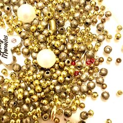 Lot Of Spacer Beads From Old Necklaces