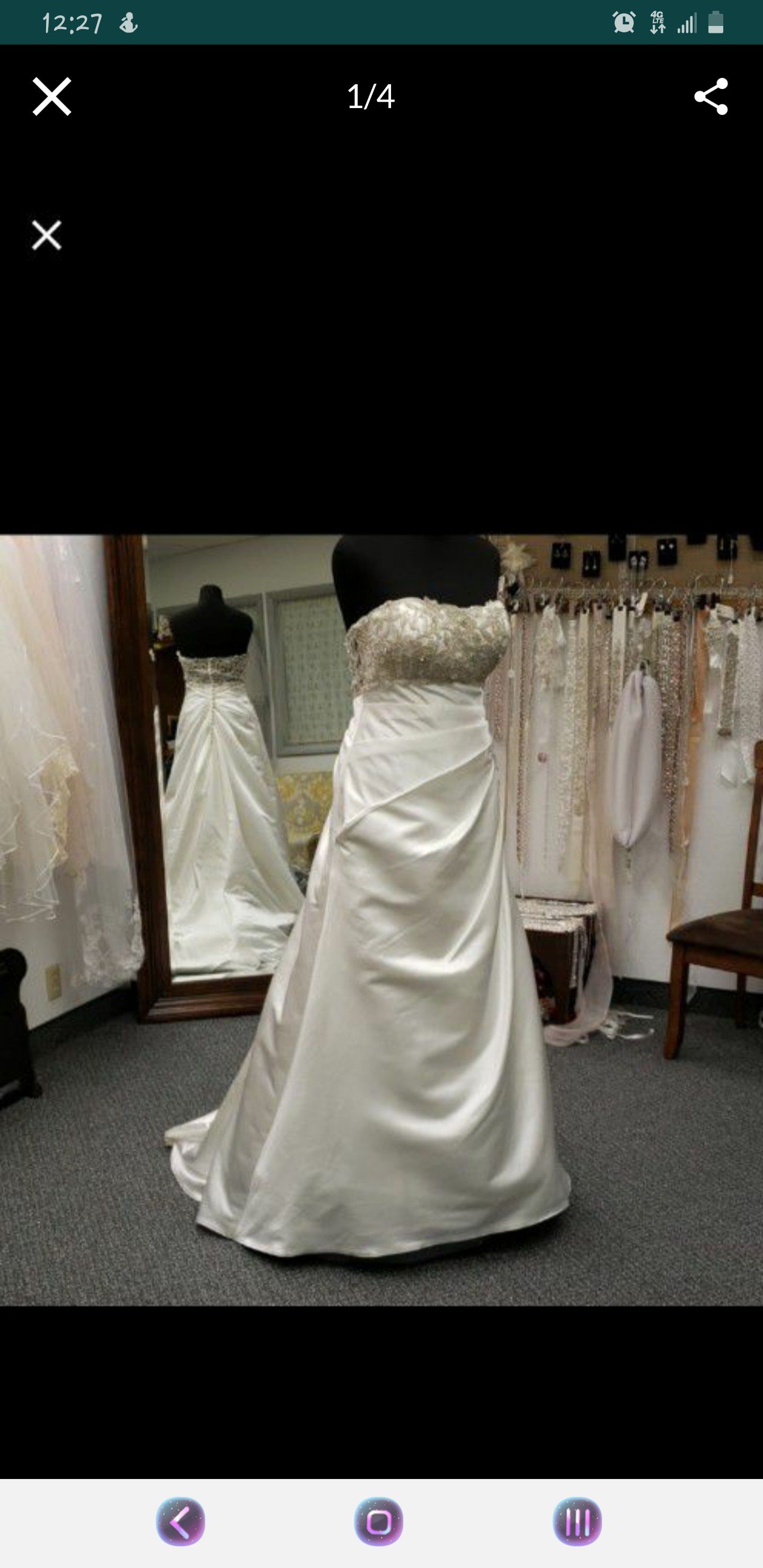 Sz 16 wedding dress nwt beautiful