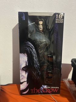 NECA REEL TOYS 18" ERIC DRAVEN THE CROW FIGURE MOTION ACTIVATED SOUND