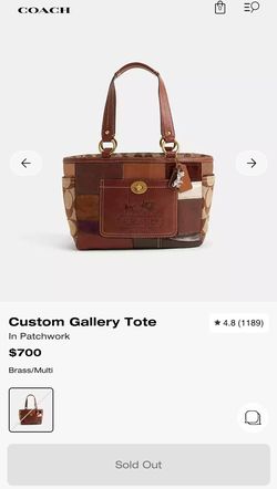 Coach Custom Gallery Tote in Patchwork