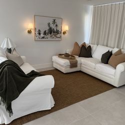 White Slipcover Couch