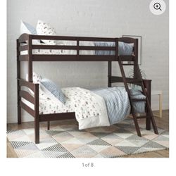 bunk bed with mattress like new