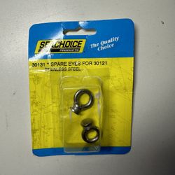 FENDER LOCK SPARE EYES REPLACEMENT EYES STAINLESS PAIR  MARINE SEACHOICE 30131