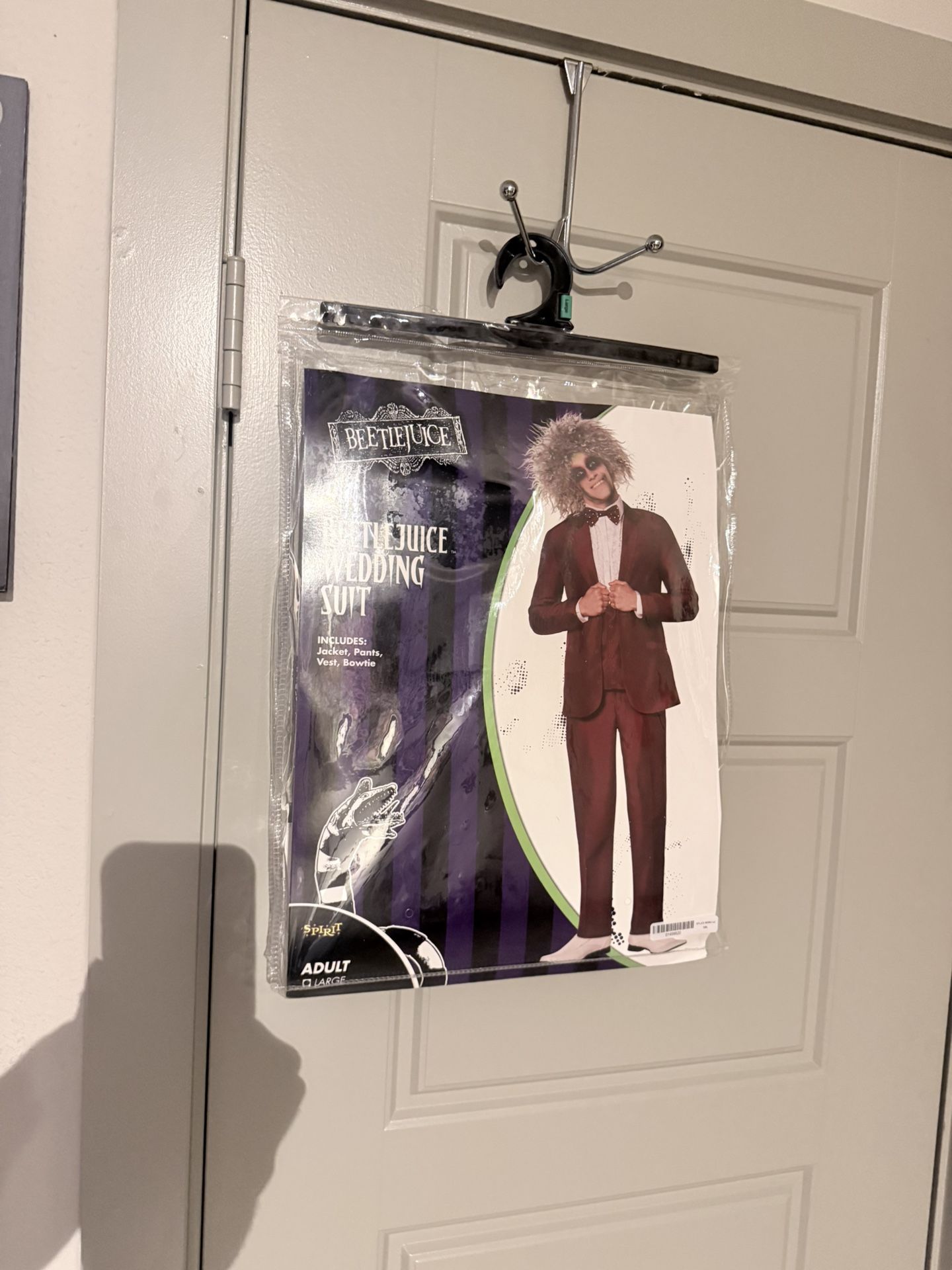 Bettle Juice. Large 3 Piece Tuxedo Costume Set With Bow Ties