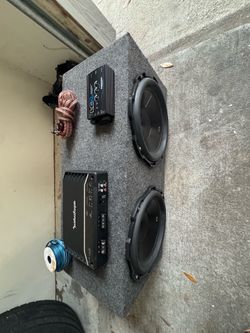 2 P3 Rockford fosgate 12” set up